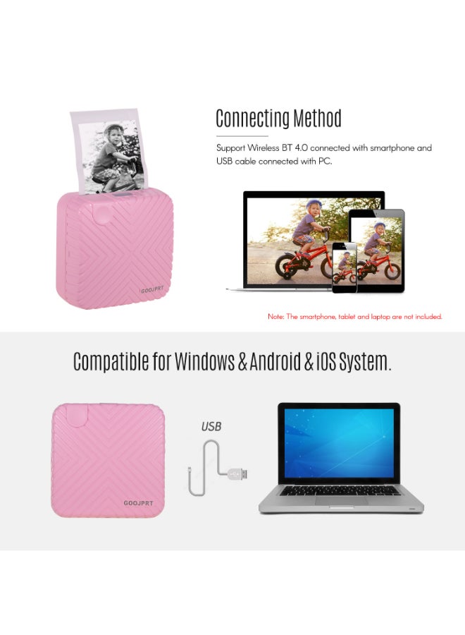 GOOJPRT - P6 Pocket Mini Printer Pink - Image 1