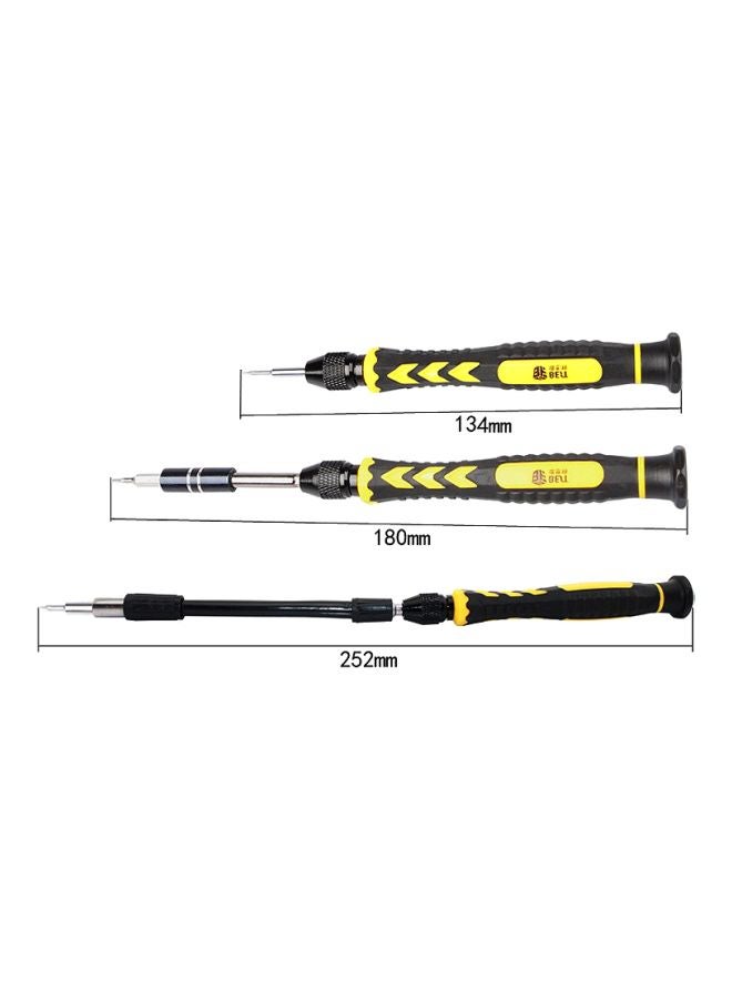 طقم أدوات إصلاح الأجهزة الإلكترونية 38 في 1 أصفر / أسود / أزرق - Image 5