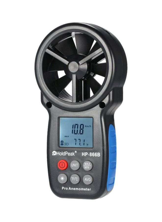 هولد بيك مقياس سرعة رياح رقمي مزود بشاشة LCD أسود 18سم - Image 1