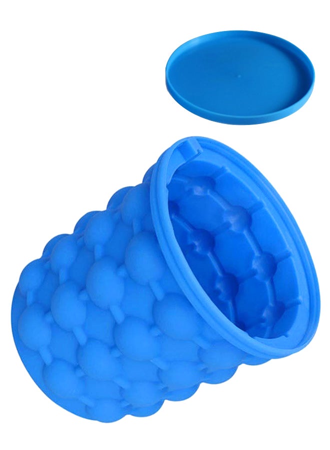 The Revolutionary Space Saving Ice Genie Cube Maker With Lid Blue  - Image 1