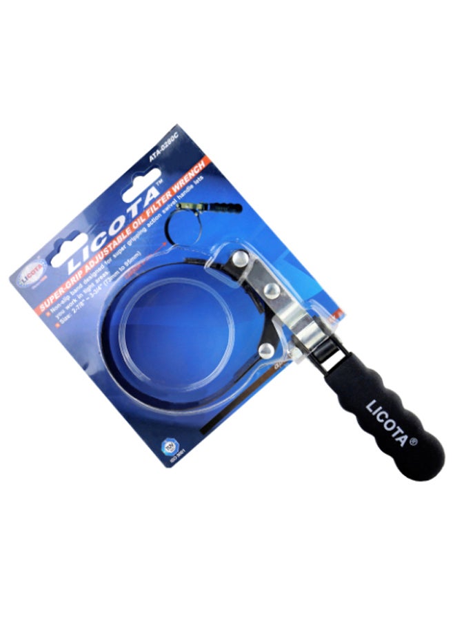 ليكوتا مفتاح براغي فلتر الزيت بقبضة قابلة للتعديل أسود/ فضي - Image 2