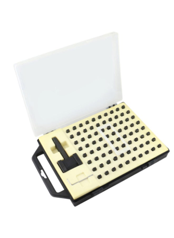LICOTA 82-Piece Inter Changeable Stamp Set Black/Yellow  - Image 1