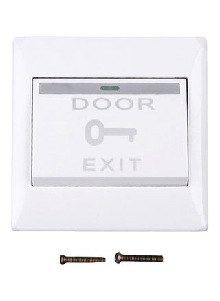 Door Exit Push Button White/Black 8.5cm - v1590655298/N38053966A_1