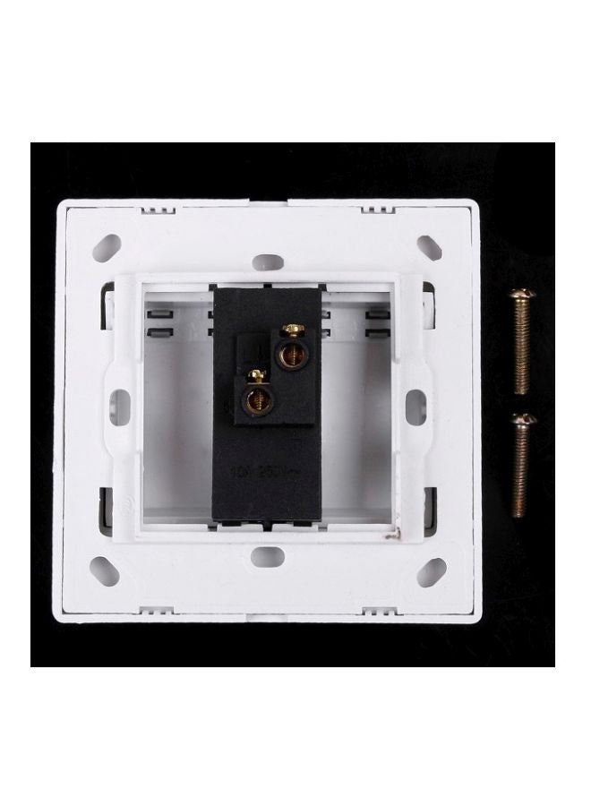 Generic - Door Exit Push Button White/Black 8.5cm - Image 1