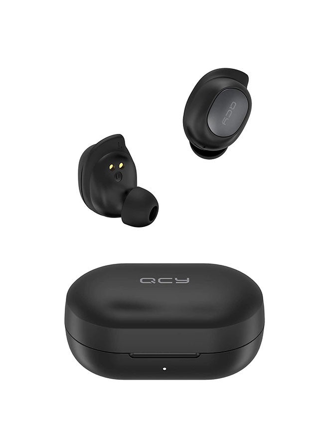 QCY - T9S TWS Wireless In-Ear Earbuds Black - Image 1