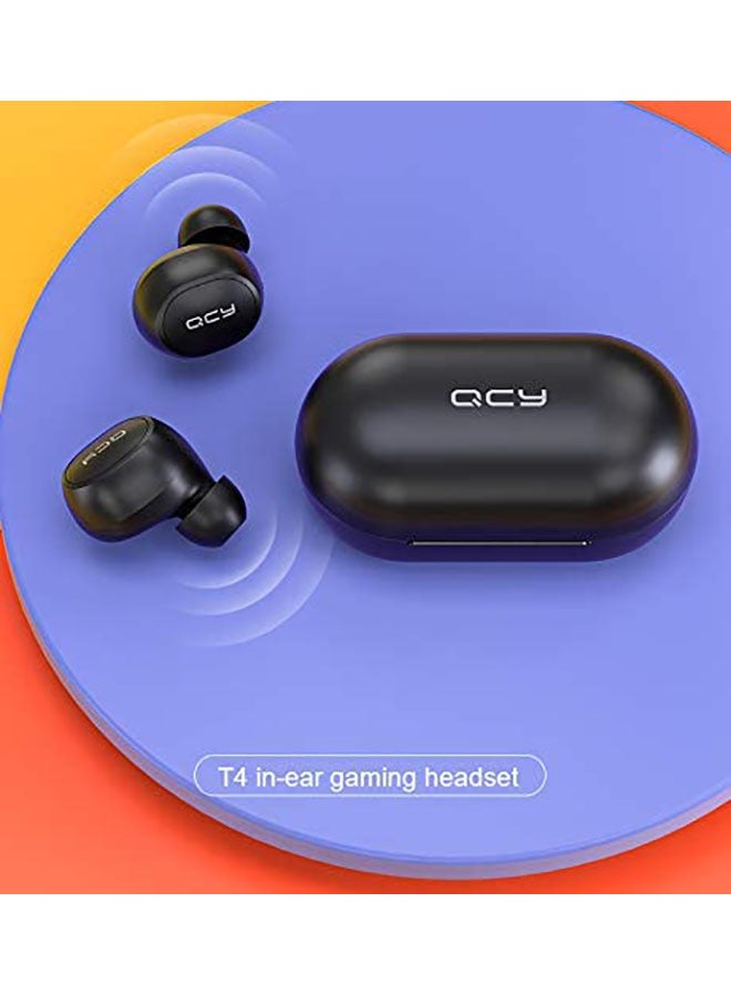 QCY - T9S TWS Wireless In-Ear Earbuds Black - Image 1
