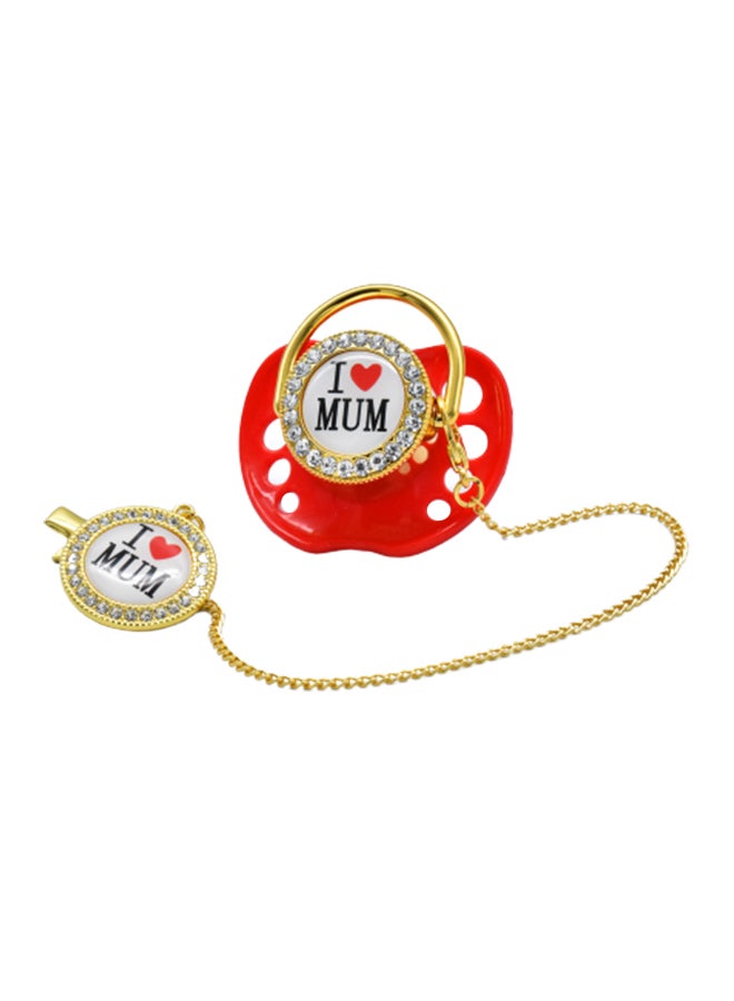 Love Flag Bling Baby Pacifier - Image 1