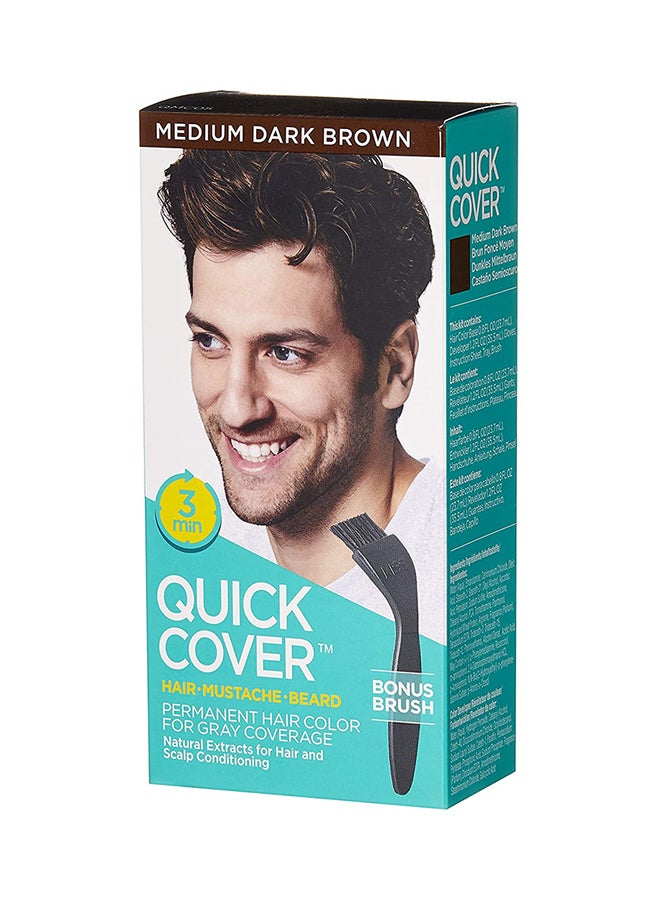 KISS Quick Cover Hair Color Medium Dark Brown 150grams  - Image 2