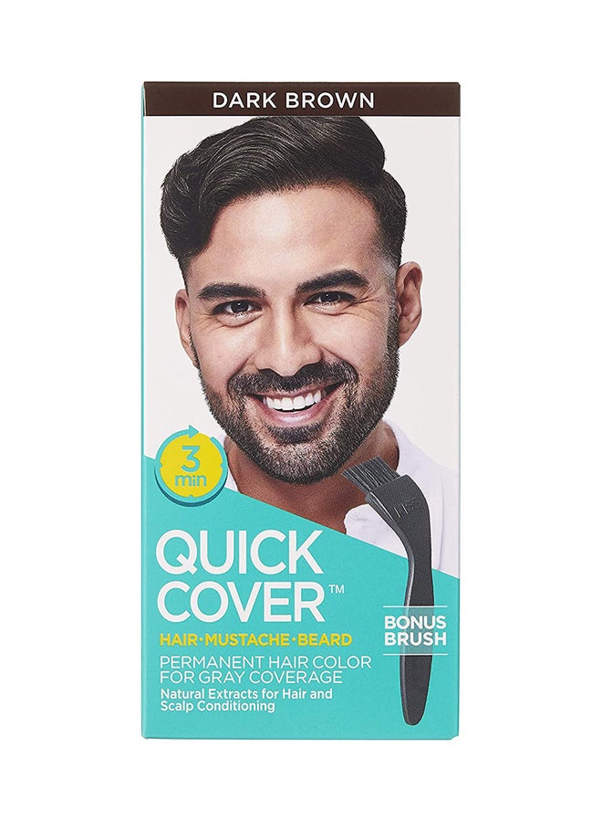 KISS Quick Cover Hair Color Dark Brown 