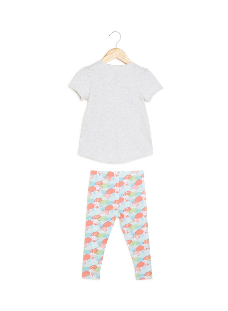 MINIKLUB - Jellyfish Top and Leggings Set Grey - Image 1