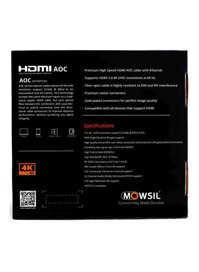 MOWSIL AOC HDMI Cable Black - Image 4