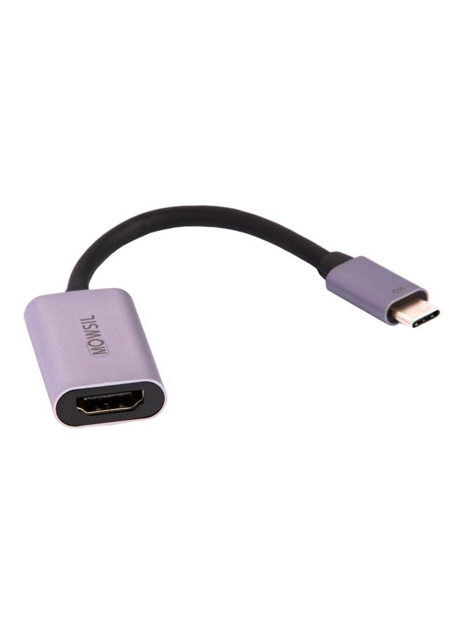 محول من منفذ USB-C إلى منفذ HDMI رمادي/أسود - v1590669333/N37768932A_1