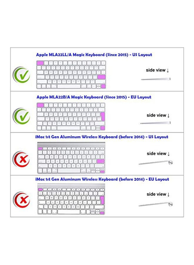 Generic - Protective Keyboard Cover For Apple Magic Green/Purple/Black - Image 1