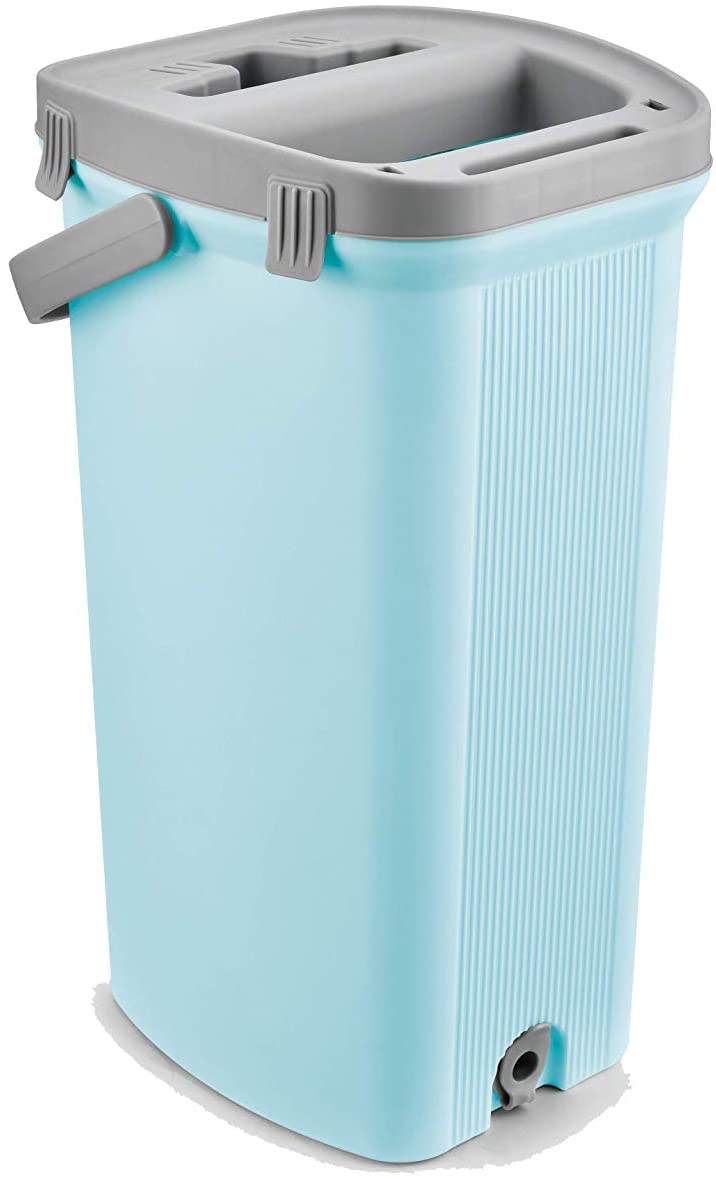 Floret Microfiber Flat Mop With Bucket Blue 4Liters  - Image 2