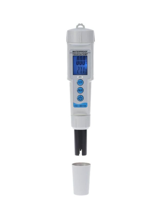 3-In-1 Digital Water Testing Meter White 21cm - Image 5