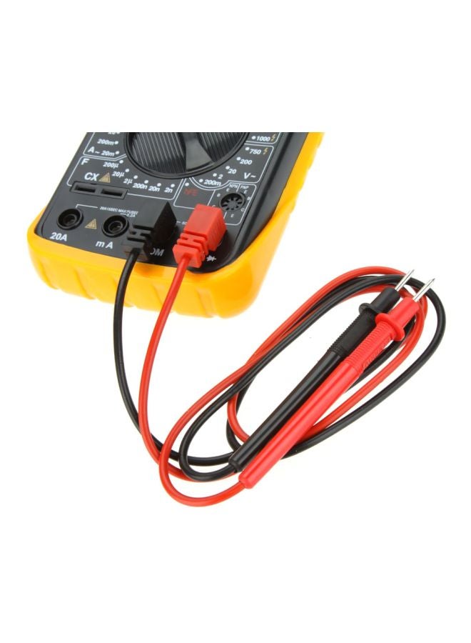 Handheld Digital Multimeter Black/Yellow 20centimeter - Image 5