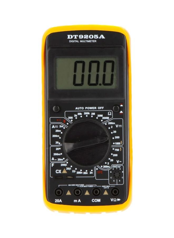 Handheld Digital Multimeter Black/Yellow 20centimeter - Image 1