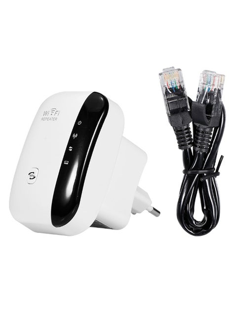 WiFi Signal Wireless Amplifier With USB Cable White/Black