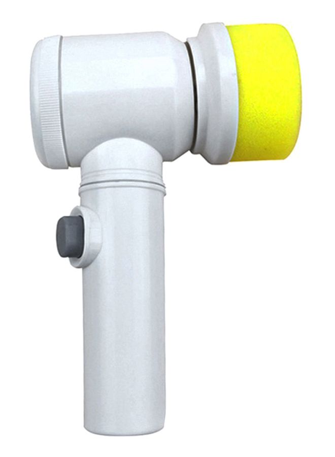 5-In-1 Portable Handheld Electric Cleaning Brush White/Yellow 22.5cm - Image 2