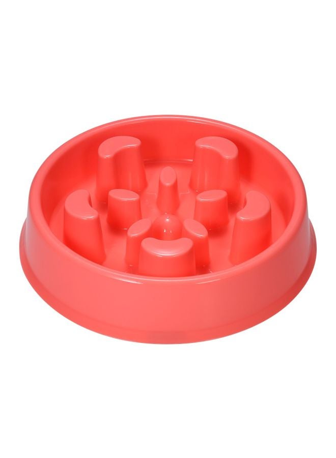 Anti-Choke Slow Bowl Feeder Pink 6.5inch - Image 1
