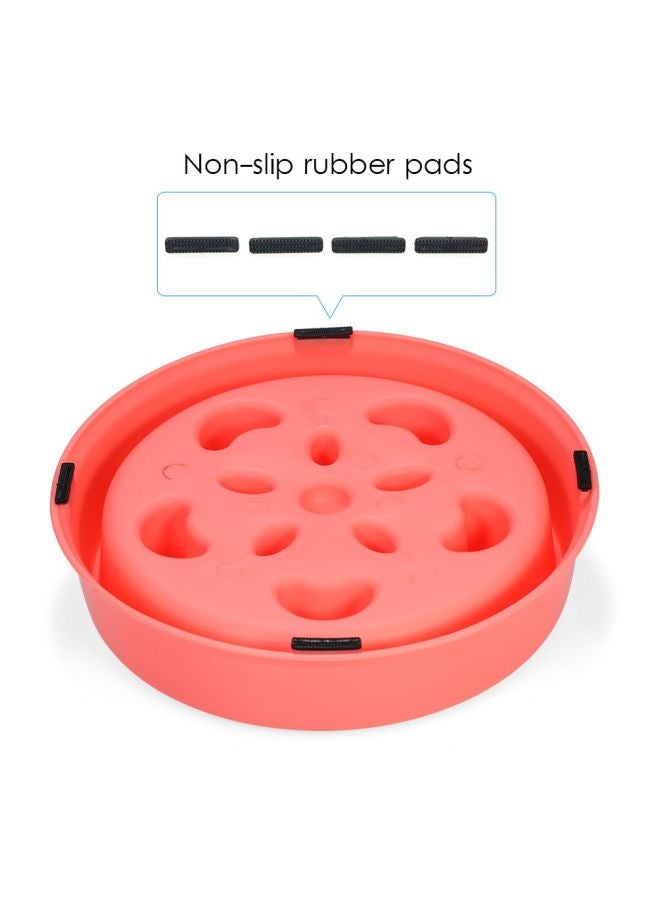 Anti-Choke Slow Bowl Feeder Pink 6.5inch - Image 3