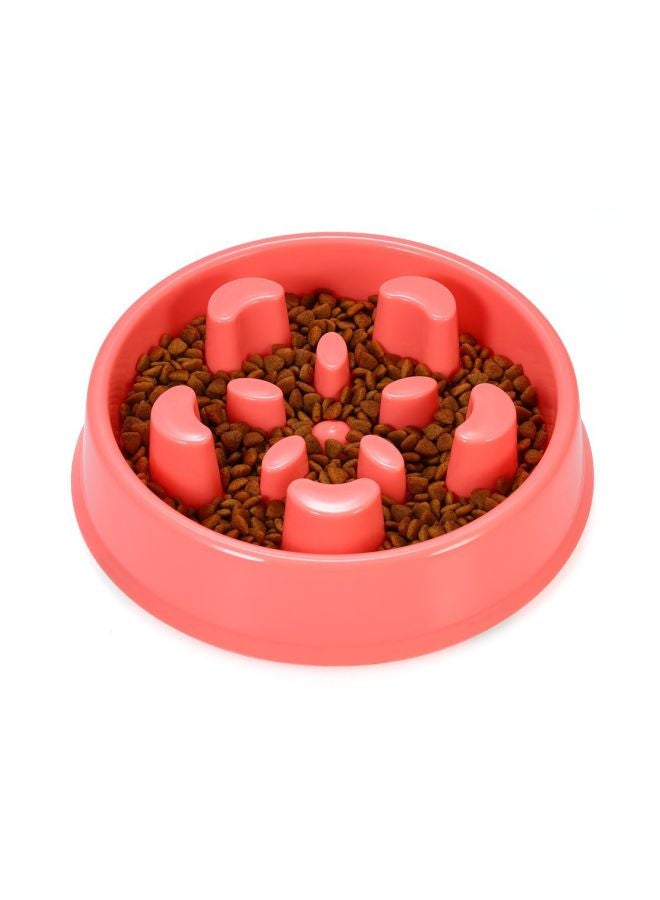 Anti-Choke Slow Bowl Feeder Pink 6.5inch - Image 2