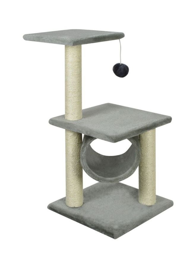 Pet Scratcher Post Grey/White 65cm - Image 1