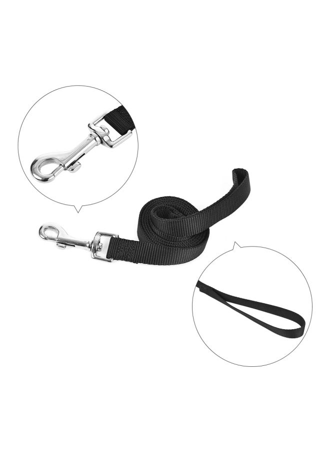 3-Piece Adjustable Collar, Harness And Leash Set Black - Image 3