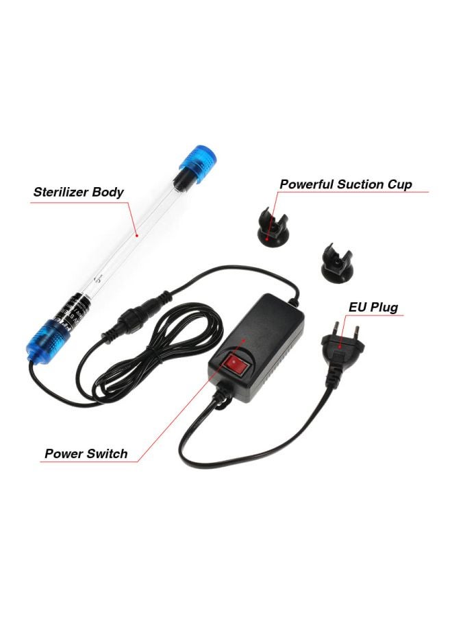 مصباح الأشعة فوق البنفسجية لحوض الأسماك أزرق/شفاف/اسود 28.8سم - Image 4