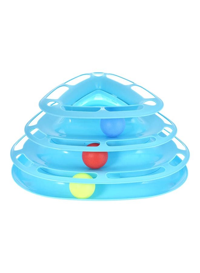لعبة تفاعلية بثلاثة أذرع مع كرات خدش أزرق/أحمر/أزرق 29x14x19سم - Image 1