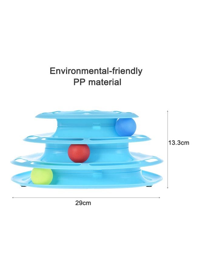 لعبة تفاعلية بثلاثة أذرع مع كرات خدش أزرق/أحمر/أزرق 29x14x19سم - Image 3
