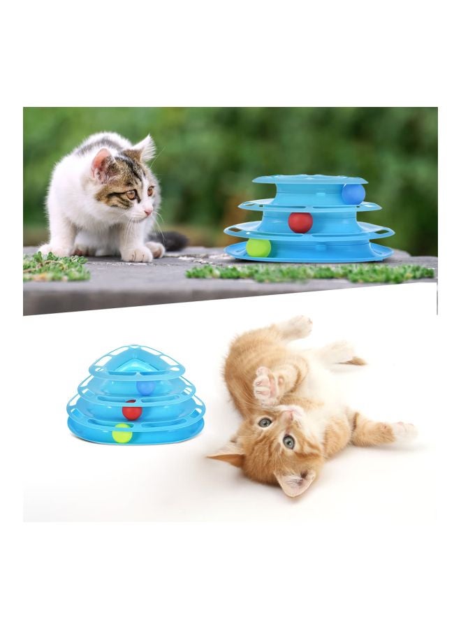 لعبة تفاعلية بثلاثة أذرع مع كرات خدش أزرق/أحمر/أزرق 29x14x19سم - Image 5