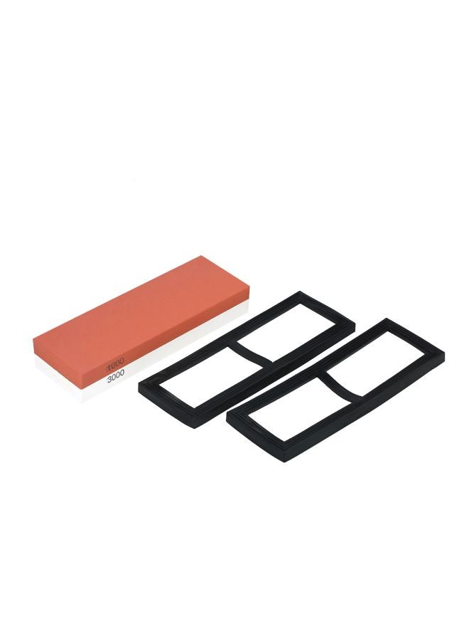 1000/3000 Grit Knife Sharpening Stone Brown/Black/White  - Image 3
