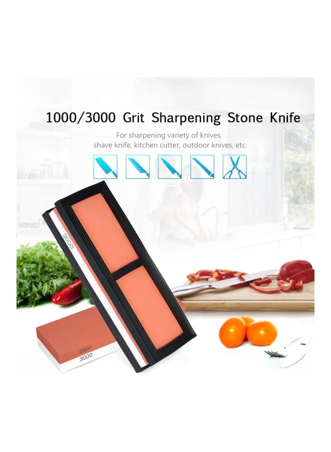 1000/3000 Grit Knife Sharpening Stone Brown/Black/White  - Image 4
