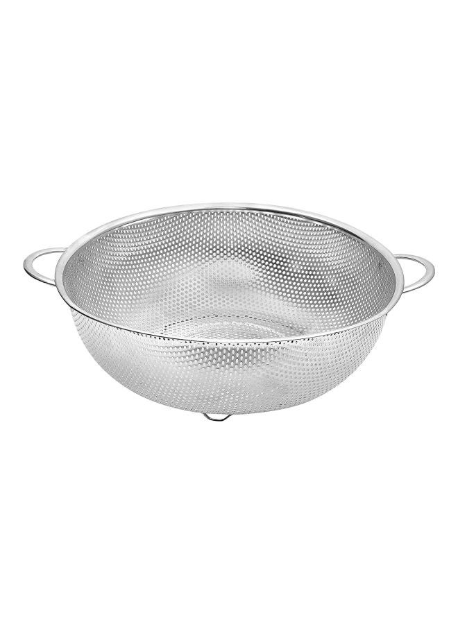 HTH Pack Of 6 Stainless Steel Strainer Colander With Handle Silver - Image 3
