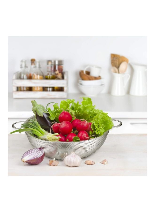 HTH Pack Of 6 Stainless Steel Strainer Colander With Handle Silver - Image 5