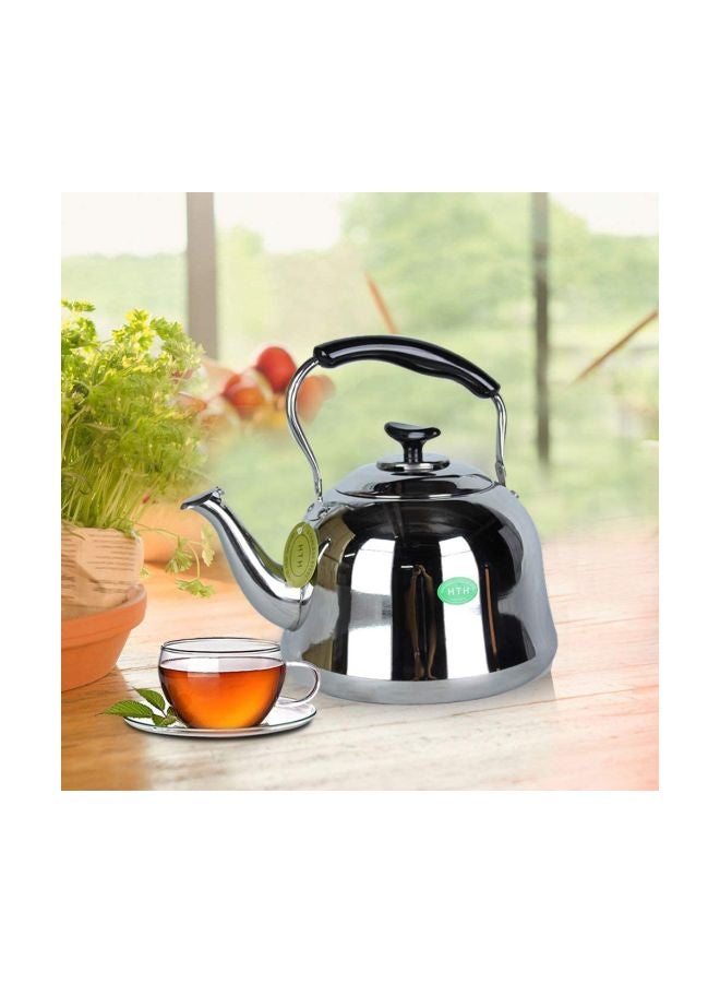 اتش تي اتش إبريق شاي من الستانلس ستيل أسود/ فضي 3لترات - Image 5