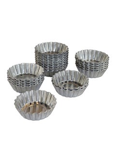 Fat Daddios 20-Piece Mini Tart Pan Silver 2.5inch  - Image 1