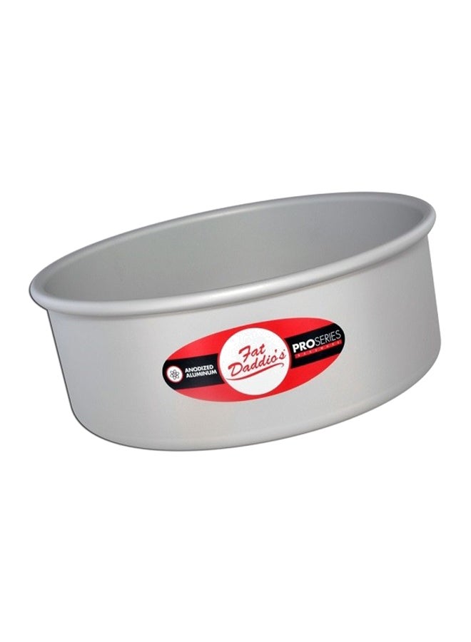 Fat Daddios Round Cake Bakeware Pan White 8 x 2inch - Image 1