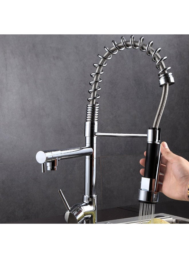 Modern Kitchen Spring Sink Faucets Silver 55 x 6.5 x 30.5cm - Image 3