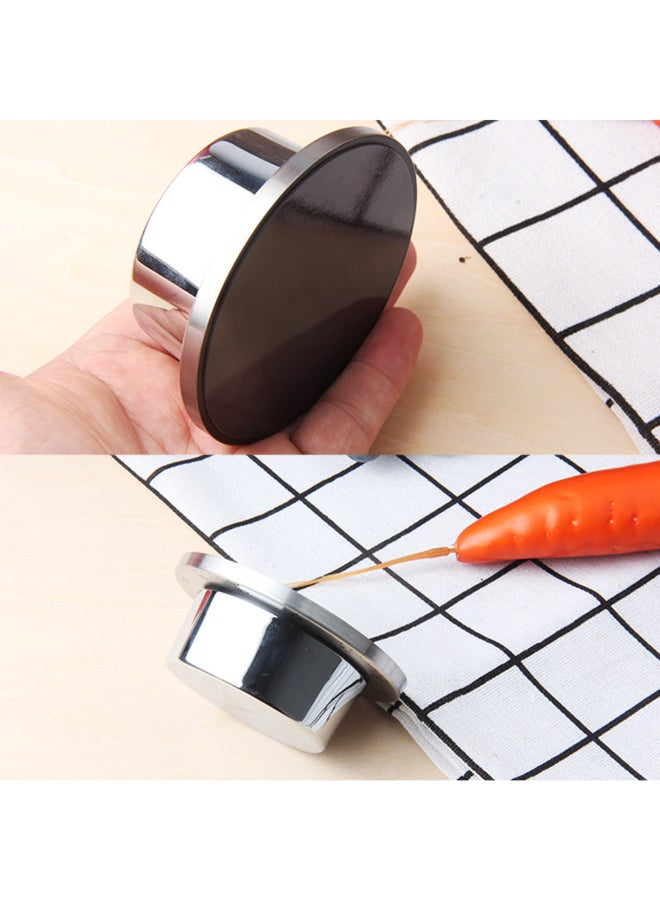 60 Minutes Mechanical Magnetic Timer Silver 8.5 x 4.5 x 8.5cm