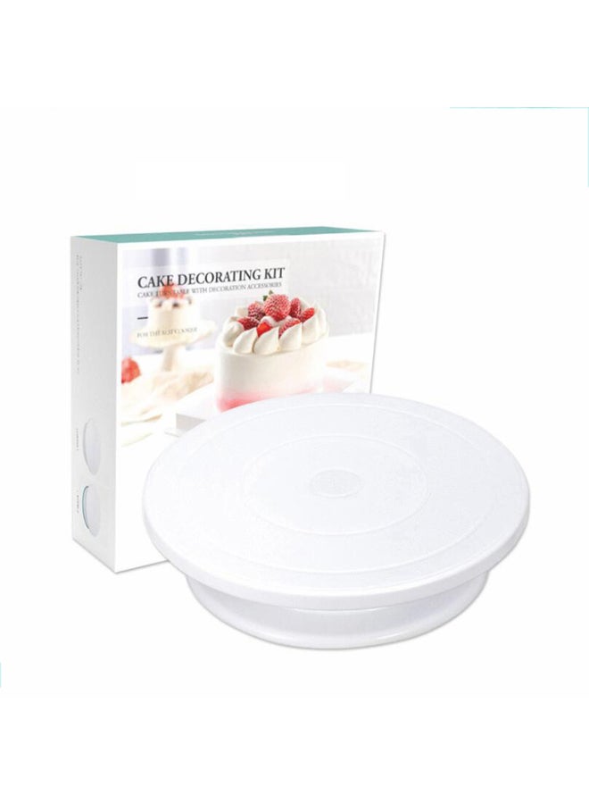 Rotating Cake Decorating Platform Stand white 27.7 x 7 x 27.7cm - Image 2