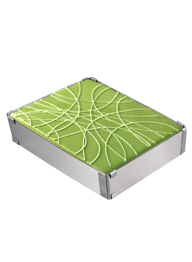 Rectangle Shaped Mousse Cake Cutter Silver 25 x 5 x 15cm - Image 5