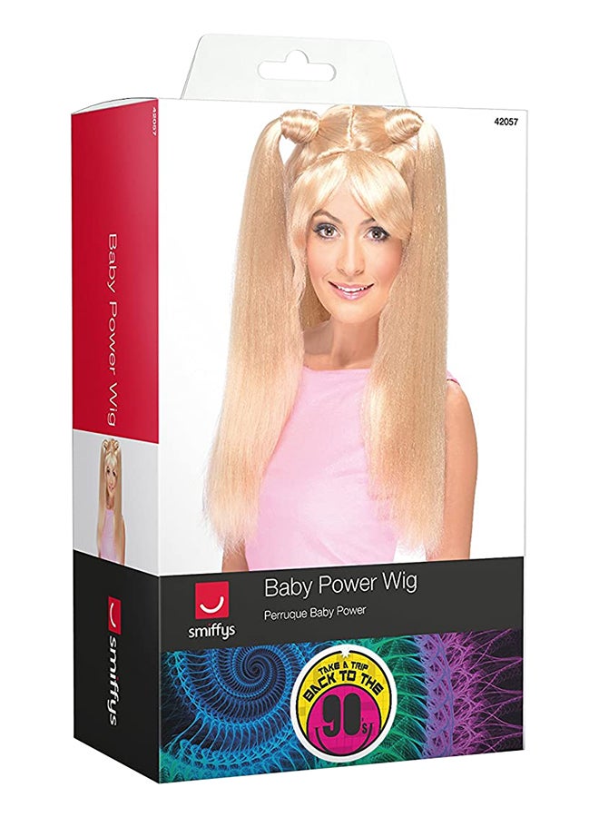 Smiffys 1990's Fancy Dress Baby Power Wig One size - Image 2