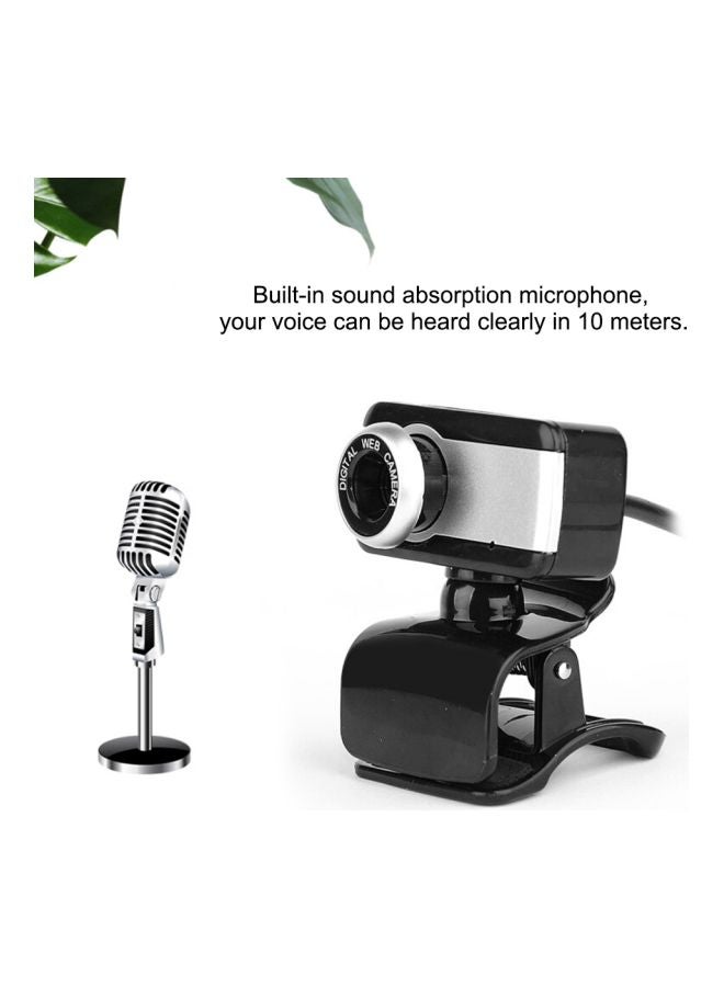 Digital Web Camera With Mic Grey/Silver