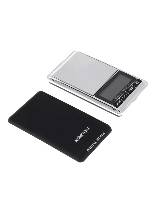 كيه كيه مون ميزان مجوهرات رقمي صغير H4702 أسود/ فضي - Image 1