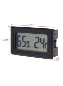 Generic Mini Digital Humidity And Thermometer Black 4.8cm  - Image 5