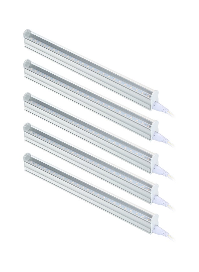 Generic Set Of 5 Tube LED Grow Light White 35 x 10 x 25centimeter  - Image 2