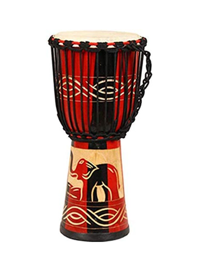 Mike Music Elephant Print Djembes African Hand Drum  - Image 1