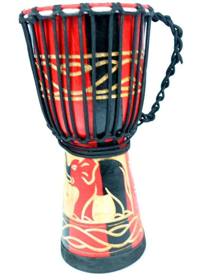Mike Music Elephant Print Djembes African Hand Drum  - Image 4